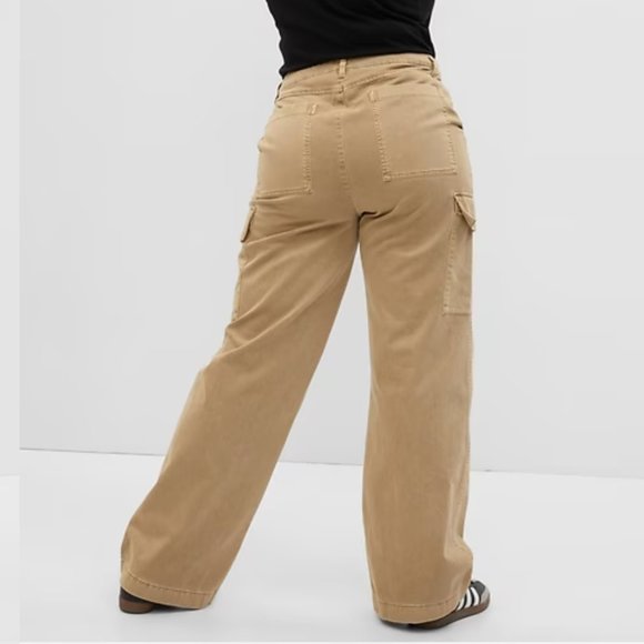 Gap Loose Khaki Cargo Pants with Washwell - Picture 4 of 12